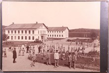 Pojkar på uppfostringsanstalten Åkerbrukskolonin Hall