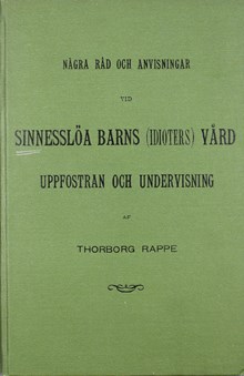 Råd om uppfostran och undervisning av "sinnesslöa" barn 