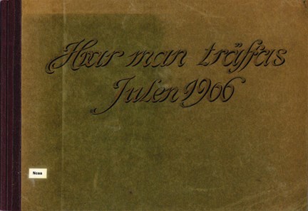 Hvar man träffas julen 1906, omslag.