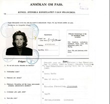 Greta Garbos passansökan