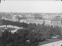 Vy över Kungsträdgården söderifrån