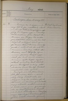 Kvinna funnen död i Svandammen - polisrapport 1917
