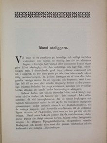 "Bland uteliggare" - utdrag från "Boken om Stockholm" 1901
