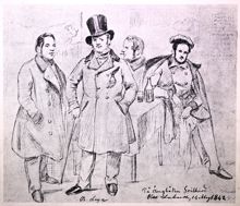 Porträtt av Benjamin Leja 1842