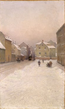 Hornsgatan med ångspårvagn