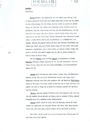 Annette-rapport av Karin Lannby den 10 april 1940