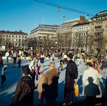 Skridskoåkning i Kungsträdgården