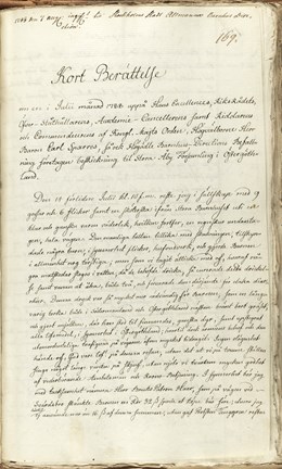 Reseberättelse från massflyttningen av barnhusbarn 1788