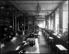 Interiör från Apotekarnes mineralvattenfabrik, Nybrogatan 35