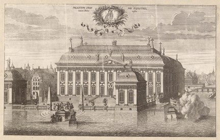 Riddarhuset från Mälaren - gravyren är hämtad från Suecia antiqua et hodierna