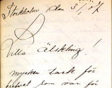Elva brev som pekar ut Josef Lindqvist som fadern - faderskapsmål 1908