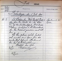 F.d. betjänten Carl Gustaf Eriksson grips för ”betleri” på Djurgården 1900 