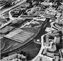 Flygfoto över Vällingby
