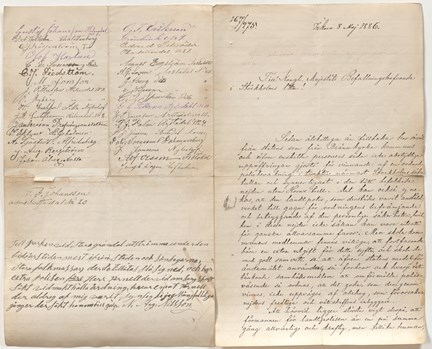 Petition med krav på länsman Thörnells omplacering.