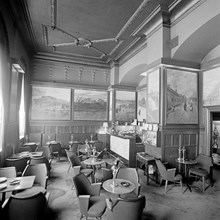 Götgatan 72. Restaurang Druvan. Väggmålningar