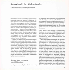 Sten och stil i Stockholms fasader / Urban Nilsson och Hedvig Schönbäck