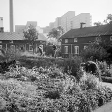 Arbetarbostäder vid Tanto Sockerbruk. Södersjukhuset i fonden