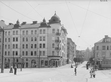 Kvarteret Spelbomskan, Norrtullsgatan söderut från Odenplan.  Fd kv Stjärnan