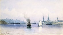 Stockholms inlopp, sett mot väster