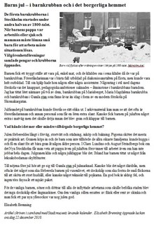 Barns jul – i barnkrubban och i det borgerliga hemmet