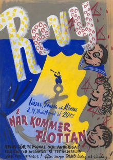 Affisch för revyn Här kommer flottan