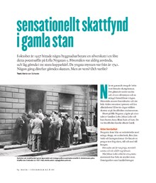 Sensationellt skattfynd i Gamla Stan / text: Maria von Scheele