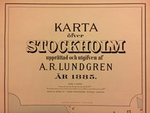 1885 års karta över Stockholm (Lundgren)