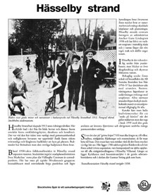 Hässelby Strand - kort beskrivning av områdets historia