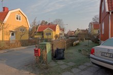 Olovslund, Stugvägen/Kvistbacken, morgon