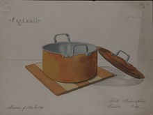 Elevteckning - kastrull