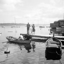 Kaknäsområdet. Bryggor nedanför Stora Villervallen