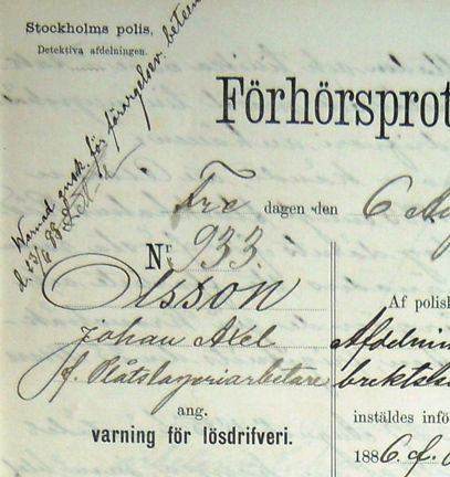Öppna förhörsprotokollet