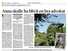 Anna skulle ha blivit en bra advokat