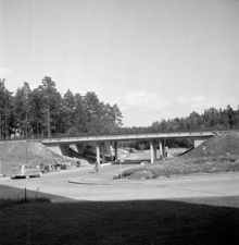 Viadukt för tunnelbanan vid Björnsongatan i Blackeberg