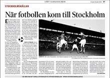 När fotbollen kom till Stockholm