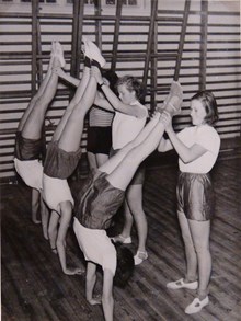I gymnastiksalen på Deutsche Schule