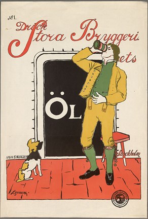 Reklam för öl.