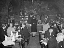 Österlånggatan 51, Gyldene Freden. Interiör i restaurangen