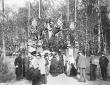 Trädgårdsfest på Parkudden på Djurgården