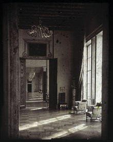 Stadshuset. Från Blå Rummet mot Salen Tre Kronor, Rundeln och Prinsen galleri