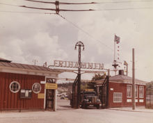 Frihamnen: Porten till Frihamnen 1958