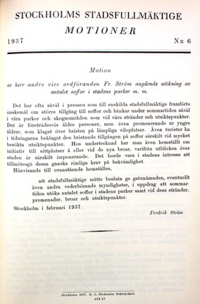 Motion från riksdagsledamoten Fredrik Ström