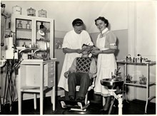Skoltandläkaren i Örby skola hösten 1952