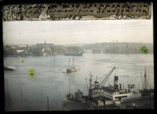 Strömmen. Skeppsholmen och Kastellholmen från Stadsgården