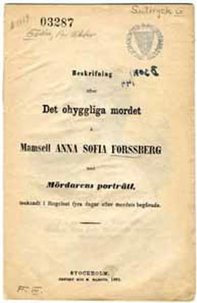 Tryckt framsida till texthäfte