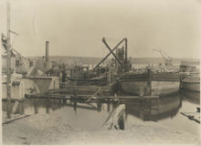 Frihamnen: Kajbyggnad i Norra Bassängen, kajplats 1-4