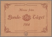 Minne från Bondetåget 1914 [Bok med fotografier]