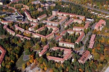 Flygfotografering över Blackeberg från söder