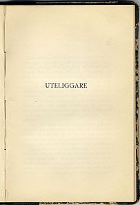 Uteliggare / Maria Sandel