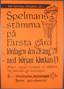 Spelmansstämma på Farsta gård